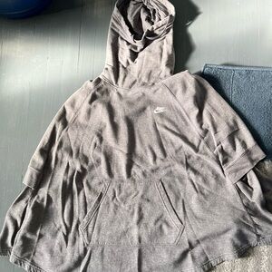 Nike Charcoal Hooded Sweatshirt Pancho